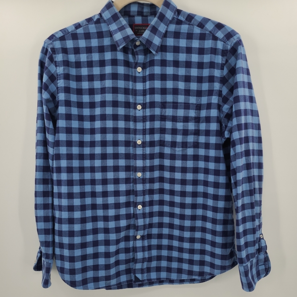 Untuckit XL‎ Mens Plaid Flannel Shirt